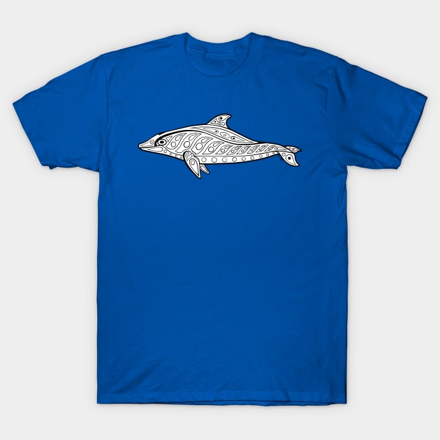 Native Inspired Bottlenose Dolphin T-Shirt by DahlisCrafter